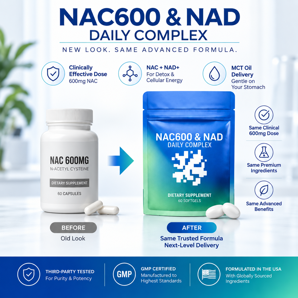 Novaro - NAC600 + NAD + MCT Oil Daily Complex