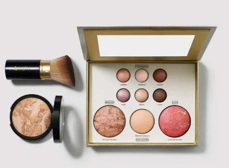 All in 1 Starter Kit - Beauty Brush Included With Baked Multicolor Eyeshadow Palette